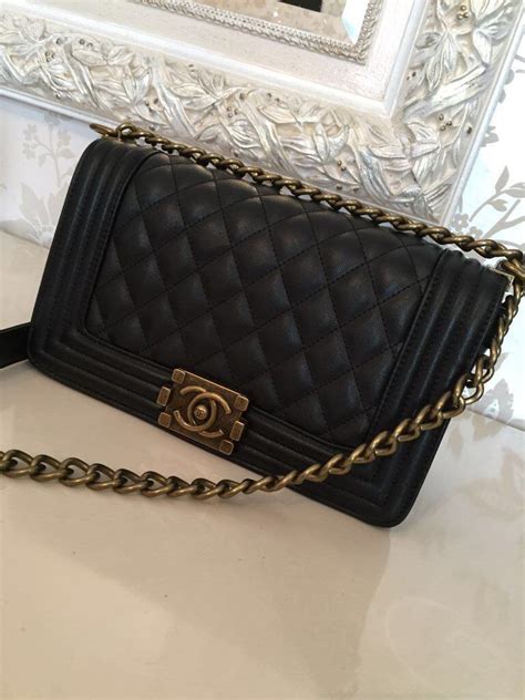 chanel le boy bag gold chain replacement|Chanel boy bag inside.